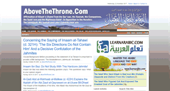 Desktop Screenshot of abovethethrone.com