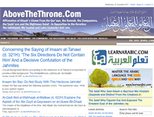 Tablet Screenshot of abovethethrone.com